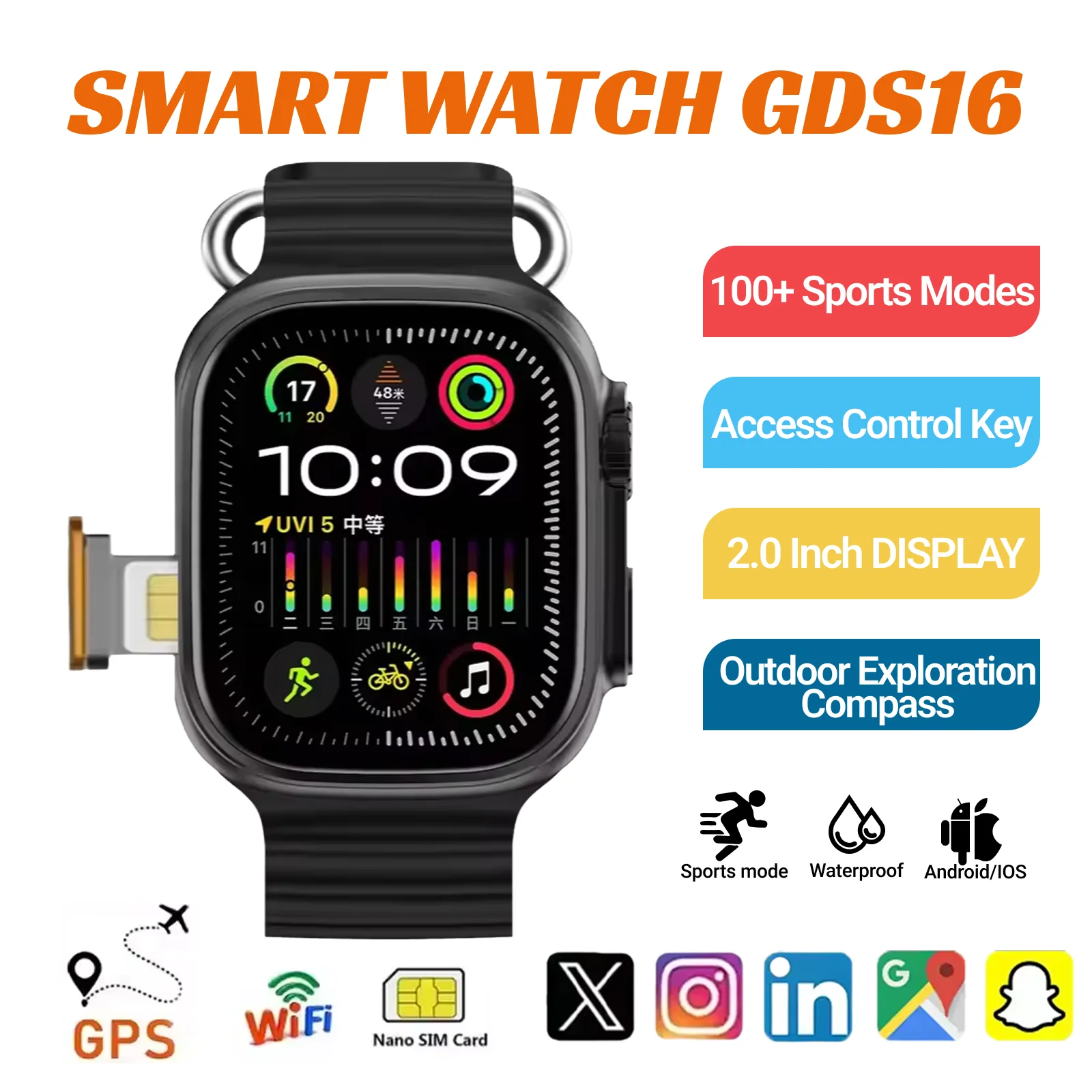 2025 Новый 4G All Network GDS16 Смарт-часы Android Работает S10 Система GPS Карта Google Play Шагомер Трекер сна SIM-карта 
2025 Новый 4G All Network GDS16 Смарт-часы Android Работает S10 Система GPS Карта Google Play Шагомер Трекер сна SIM-карта