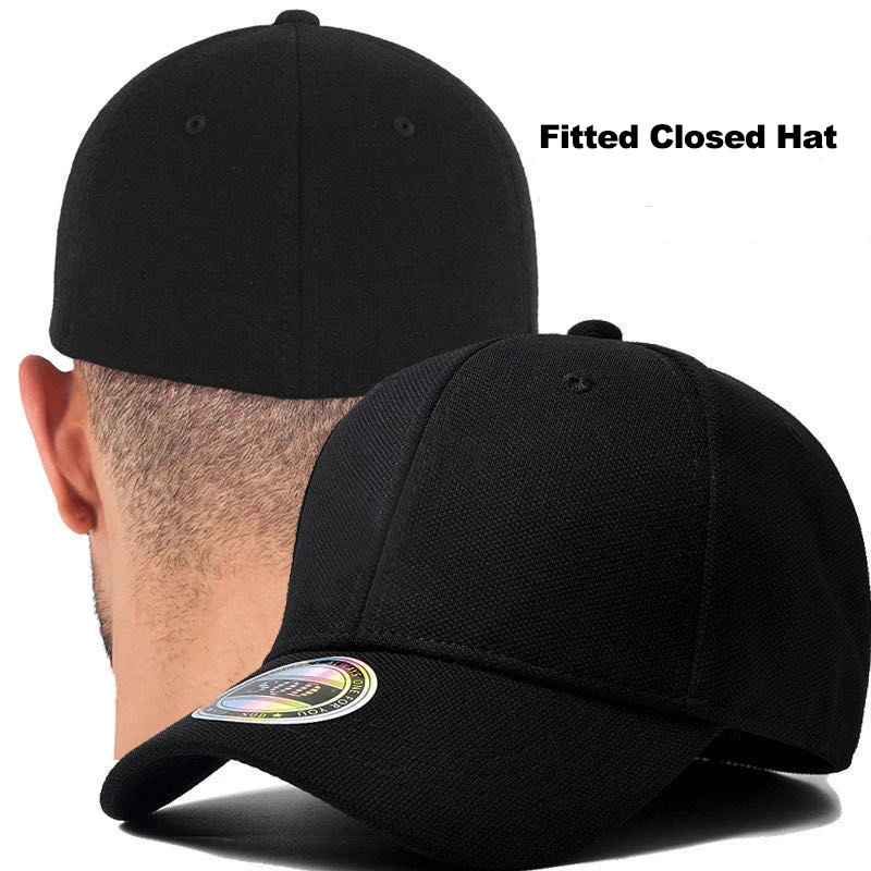 

Custom Logo Full Closed Fitted Baseball Cap Hat Outdoor Sports Golf Caps for Women Men Hip Hop Snapback Visor Casquette Gorras
