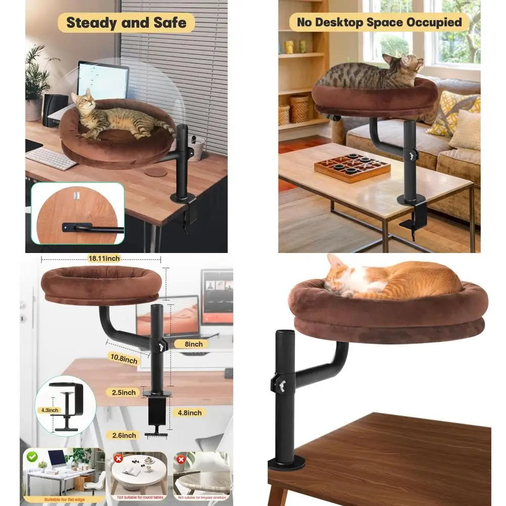 Кровать для кошек для стола, сохранение котенка близкого и рабочего пространства, прозрачная кровать для кошек, регулируемая по высоте и вращающаяся, без сверления (коричневый с подогревом, 18.
Кровать для кошек для стола, сохранение котенка близкого и рабочего пространства, прозрачная кровать для кошек, регулируемая по высоте и вращающаяся, без сверления (коричневый с подогревом, 18.