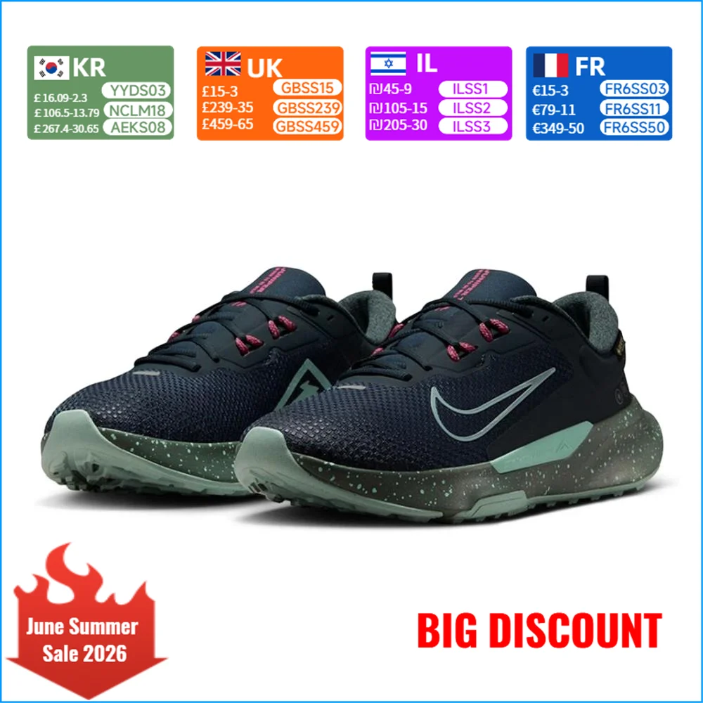 Nike Juniper Trail 2 GTX Men's Outdoor Comfortable, Non-Slip, Durable, Trail Running, Waterproof Sneakers HM9734-302
Nike Juniper Trail 2 GTX Men's Outdoor Comfortable, Non-Slip, Durable, Trail Running, Waterproof Sneakers HM9734-302