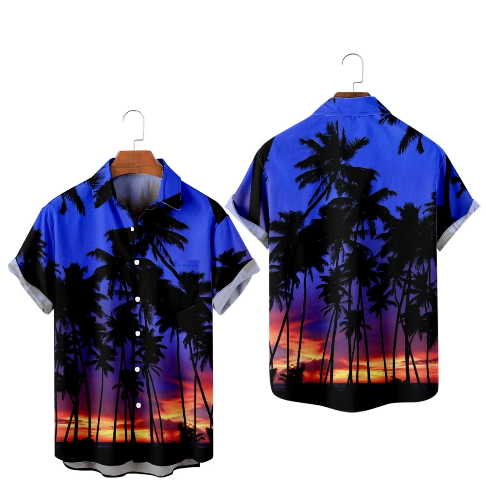 Palm Trees 3D Pattern Summer Short Sleeve Shirts V-Neck Turn-down Collar Casual Beach Style Button Shirt
Palm Trees 3D Pattern Summer Short Sleeve Shirts V-Neck Turn-down Collar Casual Beach Style Button Shirt
