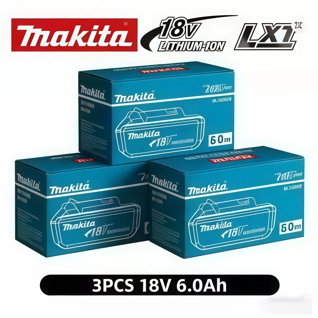 Original Standard Makita 18V 6Ah Li-ion Battery Long Cycle Life Fit BL1815 BL1820B BL1850 Electric Hand Tools
Original Standard Makita 18V 6Ah Li-ion Battery Long Cycle Life Fit BL1815 BL1820B BL1850 Electric Hand Tools