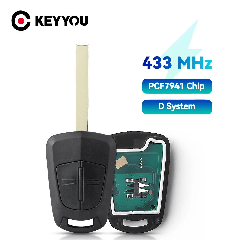 KEYYOU для Opel Vauxhall Corsa D 2007-2012 Astra H 2004-2009 Zafira B 2005 - 2013 _ 434 МГц ID46 PCF7941Chip
KEYYOU для Opel Vauxhall Corsa D 2007-2012 Astra H 2004-2009 Zafira B 2005 - 2013 _ 434 МГц ID46 PCF7941Chip