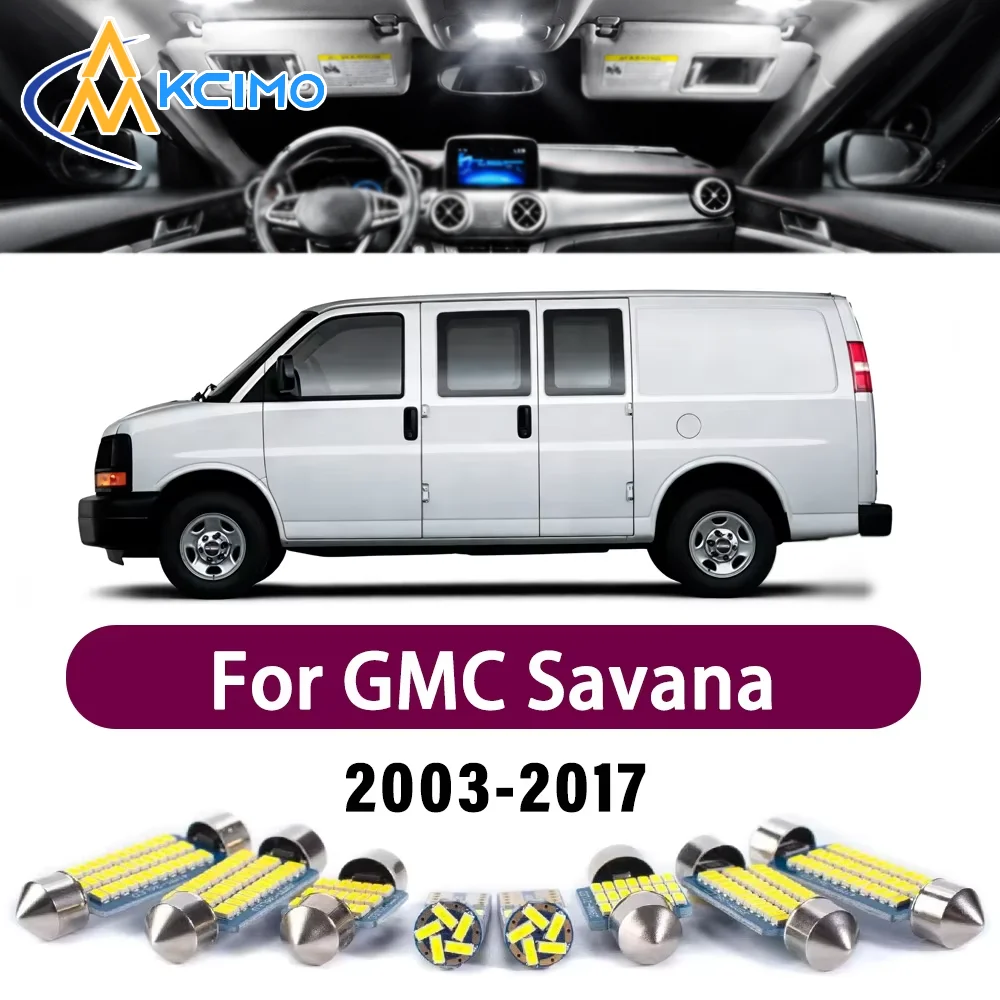 Super Bright LED Interior Lamp Kit For GMC Savana 2003-2017 Error Free Canbus Door Map Dome Trunk Reading Mirror Light Bulbs
Super Bright LED Interior Lamp Kit For GMC Savana 2003-2017 Error Free Canbus Door Map Dome Trunk Reading Mirror Light Bulbs