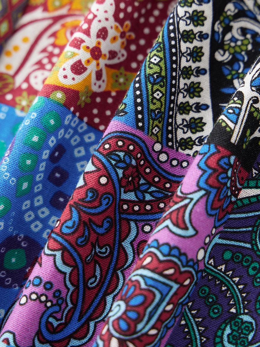Women Spaghetti Strap Jumpsuits Retro Ethnic Print Sleeveless Summer Wide-Leg Rompers Overalls
Women Spaghetti Strap Jumpsuits Retro Ethnic Print Sleeveless Summer Wide-Leg Rompers Overalls