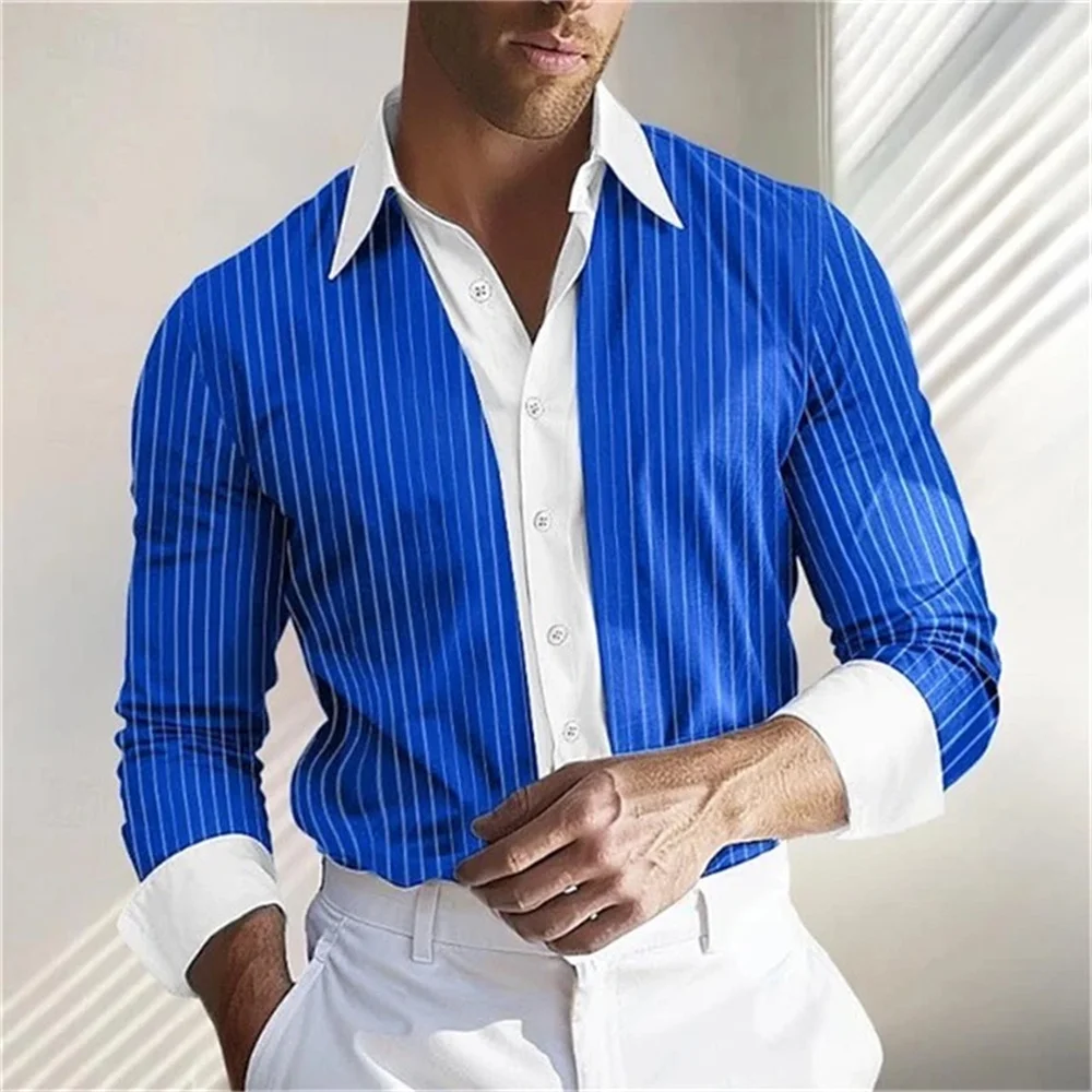Striped Shirt Comfortable Casual Daily Lapel Long Sleeve Striped Shirt Hawaiian Shirt Fashion Button Design Men's Clothing
Striped Shirt Comfortable Casual Daily Lapel Long Sleeve Striped Shirt Hawaiian Shirt Fashion Button Design Men's Clothing