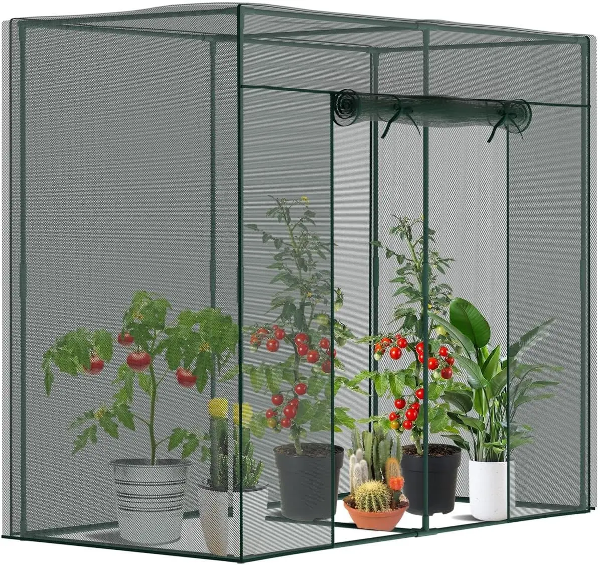 Garden Plant Netting Cage 6.5x3.3x6 Ft with Frame and Zippered Door, Protect Plants from Animals
Garden Plant Netting Cage 6.5x3.3x6 Ft with Frame and Zippered Door, Protect Plants from Animals