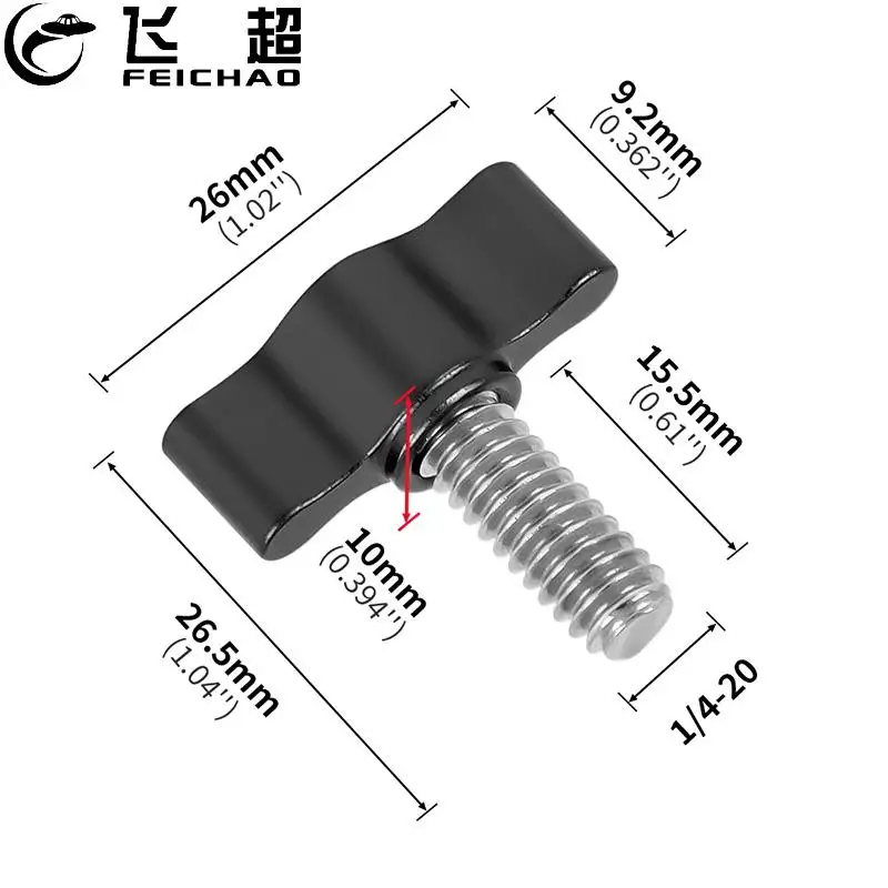 1pc / 10Pcs 1/4-20*15.5mm Aluminum Alloy Handle Screw T Head Knob Stainless Steel Bolt Screw for Gopro 11 for DJI Action Camera
1pc / 10Pcs 1/4-20*15.5mm Aluminum Alloy Handle Screw T Head Knob Stainless Steel Bolt Screw for Gopro 11 for DJI Action Camera