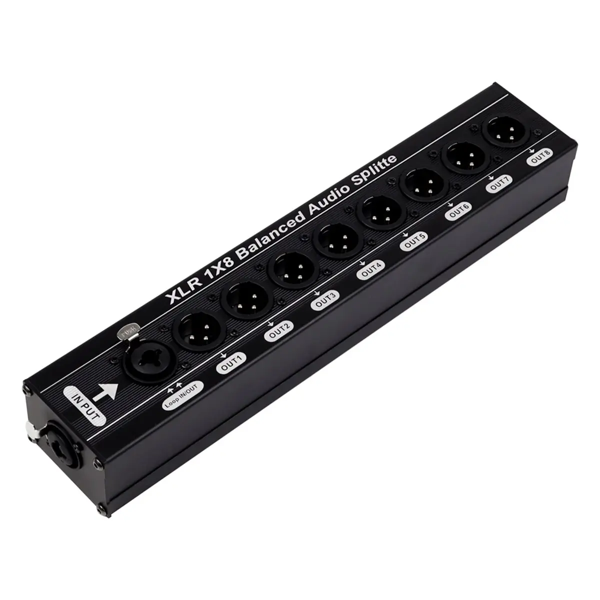Аудиоразветвитель XLR A73T 1x8, сбалансированный, 1 вход 8 выходов, 3-контактный XLR, блок для разделения аудиосигнала, один луп-выход, аудиобокс
Аудиоразветвитель XLR A73T 1x8, сбалансированный, 1 вход 8 выходов, 3-контактный XLR, блок для разделения аудиосигнала, один луп-выход, аудиобокс
