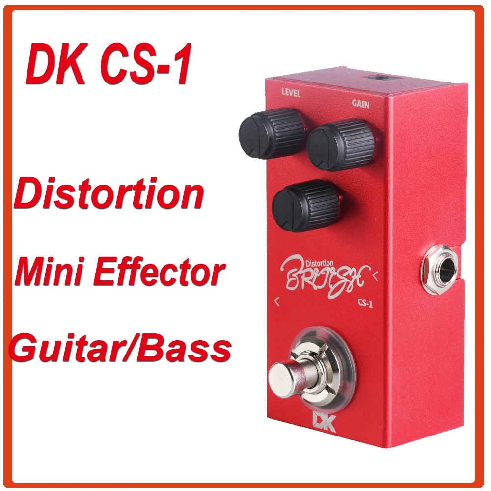 DK CS-1 Guitar Effect Pedal Distortion Effect Effector True Bypass Mini Single Guitar Pedal Electric Guitar/Bass Accessories
DK CS-1 Guitar Effect Pedal Distortion Effect Effector True Bypass Mini Single Guitar Pedal Electric Guitar/Bass Accessories