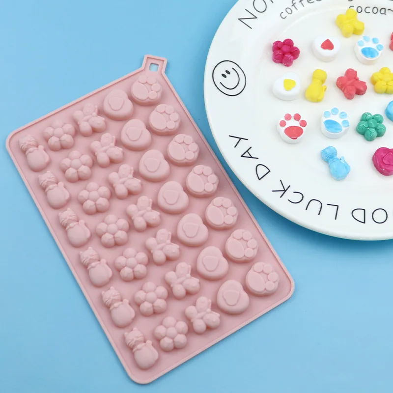 34 Cat Butterfly Flowers, Silicone Fondant Mold DIY Chocolate Decorative Mold, High Temperature Resistant XG609
34 Cat Butterfly Flowers, Silicone Fondant Mold DIY Chocolate Decorative Mold, High Temperature Resistant XG609