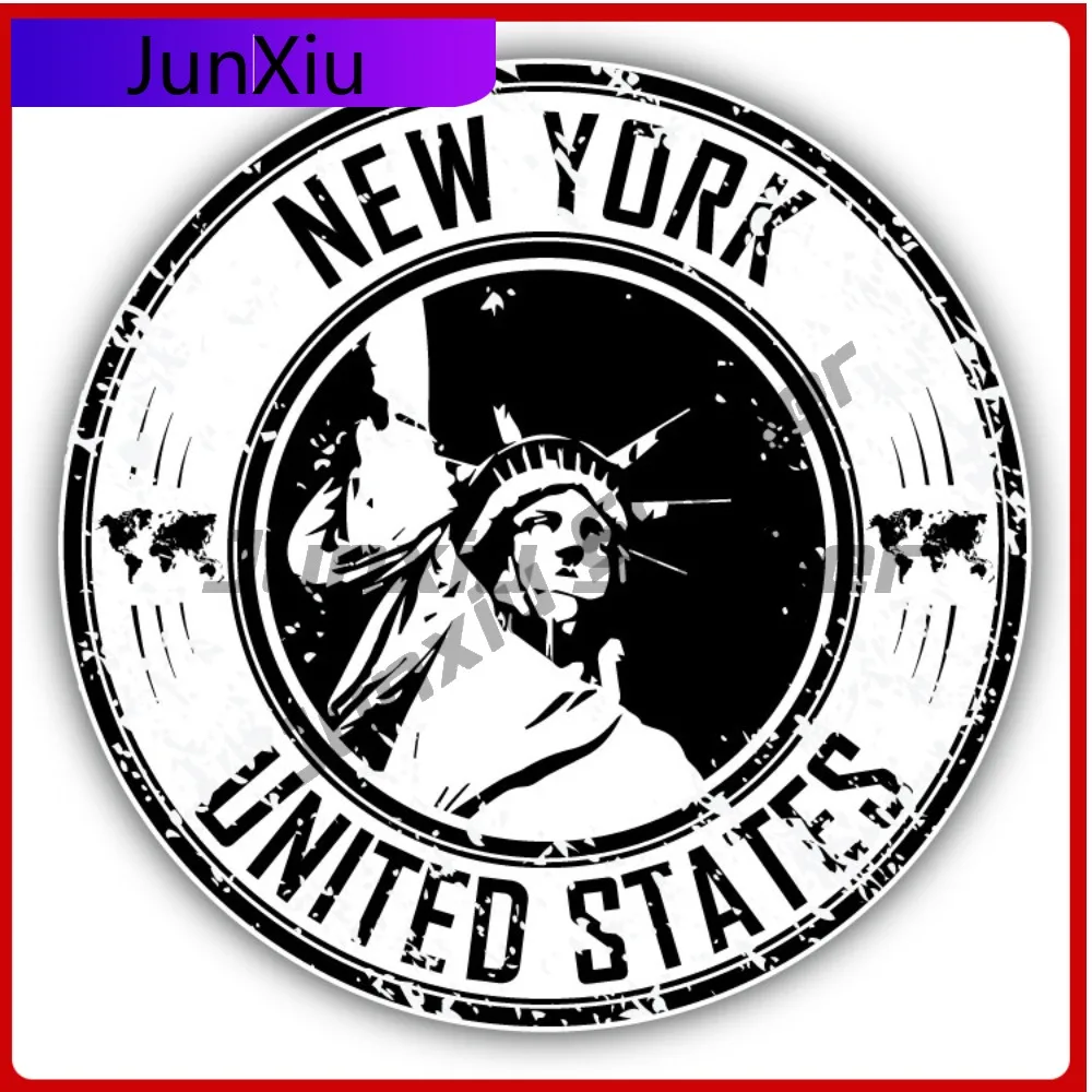 New York United States Creative Sticker Stamp Travel Car Decal Bumper Stickers For SUVs Funny Style Truck Use Waterproof Viny
New York United States Creative Sticker Stamp Travel Car Decal Bumper Stickers For SUVs Funny Style Truck Use Waterproof Viny