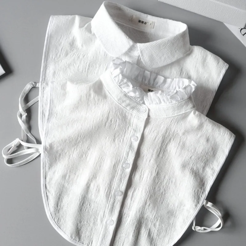 Женский осенне-зимний хлопковый воротник-стойка с рюшами, съемный фальшворотник для свитера, толстовки, рубашки
Женский осенне-зимний хлопковый воротник-стойка с рюшами, съемный фальшворотник для свитера, толстовки, рубашки