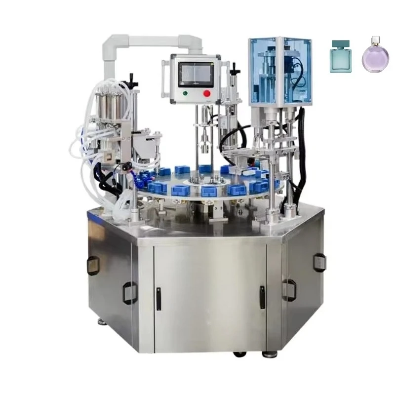 Automatic perfume perfume filling and capping machine is listed 
Automatic perfume perfume filling and capping machine is listed