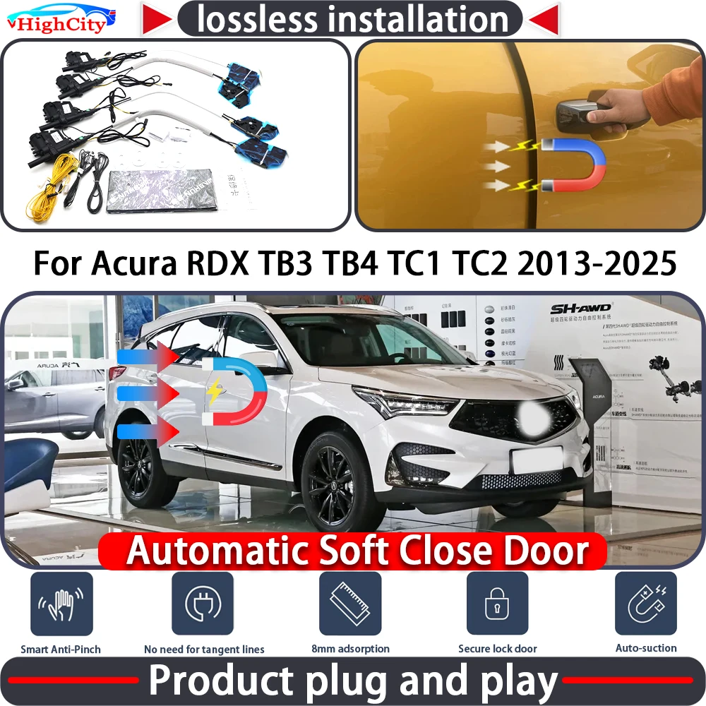 Электрический привод замка двери HighCity для Acura RDX TB3 TB4 TC1 TC2 2013-2025: система плавного закрывания с автоматическим вытягиванием
Электрический привод замка двери HighCity для Acura RDX TB3 TB4 TC1 TC2 2013-2025: система плавного закрывания с автоматическим вытягиванием
