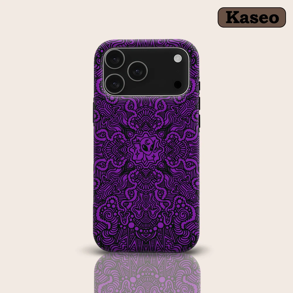 KASEO Matte Bumper for Magsafe Case for IPhone 17 16 15 14 Plus 13 Pro Max Shockproof Hard PC Purple Alien Mandala Cover
KASEO Matte Bumper for Magsafe Case for IPhone 17 16 15 14 Plus 13 Pro Max Shockproof Hard PC Purple Alien Mandala Cover