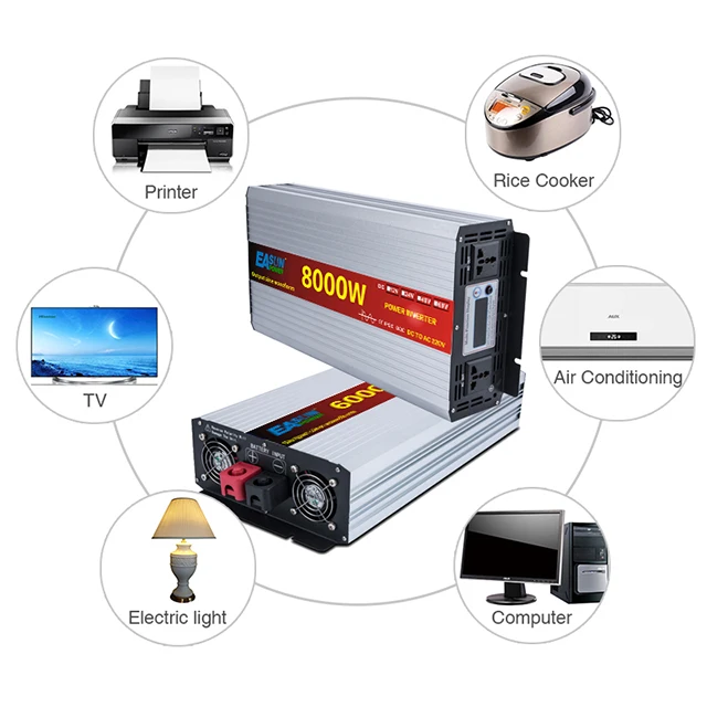 6000 Вт 12 В 24 В 48 В 60 В 220 В постоянного тока в переменный ток чистый синусоидальный инвертор 8000 Вт автомобильный инвертор мощности
6000 Вт 12 В 24 В 48 В 60 В 220 В постоянного тока в переменный ток чистый синусоидальный инвертор 8000 Вт автомобильный инвертор мощности