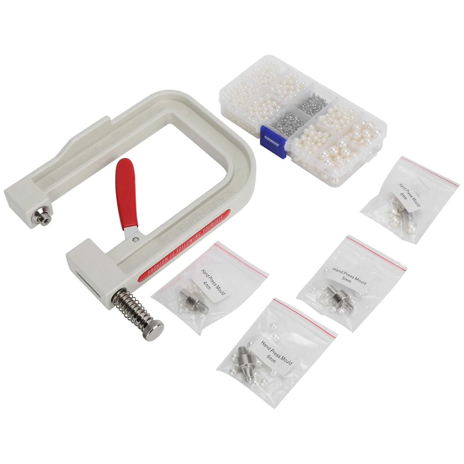 Pearl Setting Hand Press Machine Kit DIY Clothe Hat Shoes Decoration Hand‑Made Accessories
Pearl Setting Hand Press Machine Kit DIY Clothe Hat Shoes Decoration Hand‑Made Accessories