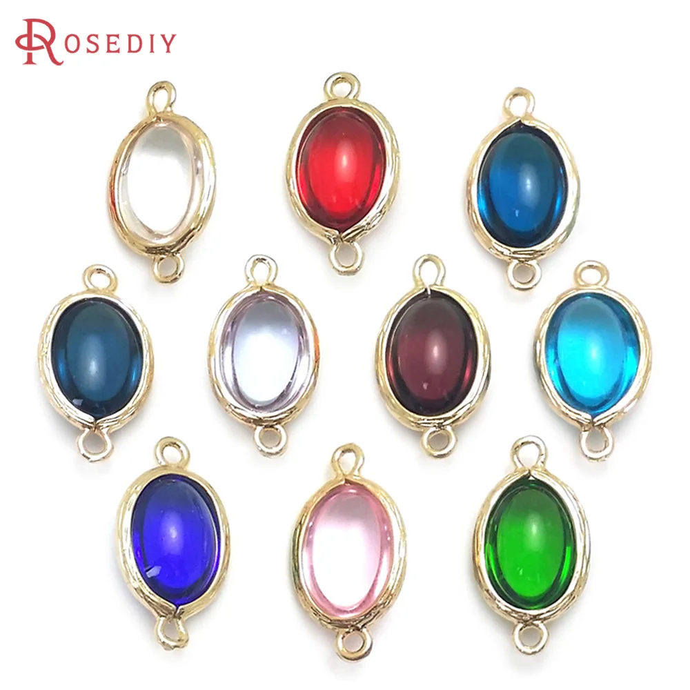 10PCS Brass 2 Holes Oval Connect Charms Pendants Necklace Earrings Diy Jewelry Accessories Rosediy official-website
10PCS Brass 2 Holes Oval Connect Charms Pendants Necklace Earrings Diy Jewelry Accessories Rosediy official-website