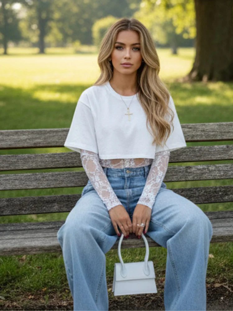 Solid Lace Patchwork Bodysuit Sexy Women Chic Round Collar Full Sleeve See Though Slim Jumpsuits 2026 Lady High Street Outfit
Solid Lace Patchwork Bodysuit Sexy Women Chic Round Collar Full Sleeve See Though Slim Jumpsuits 2026 Lady High Street Outfit