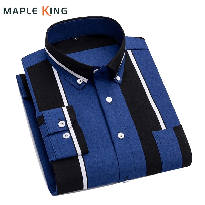 New in Stripe Men Dress Shirts Luxury Elegant 2025 Long Sleeve Button Down Collar Business Camisas Social Workwear Mens Shirt
New in Stripe Men Dress Shirts Luxury Elegant 2025 Long Sleeve Button Down Collar Business Camisas Social Workwear Mens Shirt