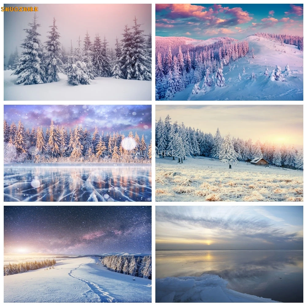 Winter Snow Scene Backdrop for Photography Mountains Pine Snow Tree Night Snowflake Portrait Background Decor Photo Studio Prop
Winter Snow Scene Backdrop for Photography Mountains Pine Snow Tree Night Snowflake Portrait Background Decor Photo Studio Prop