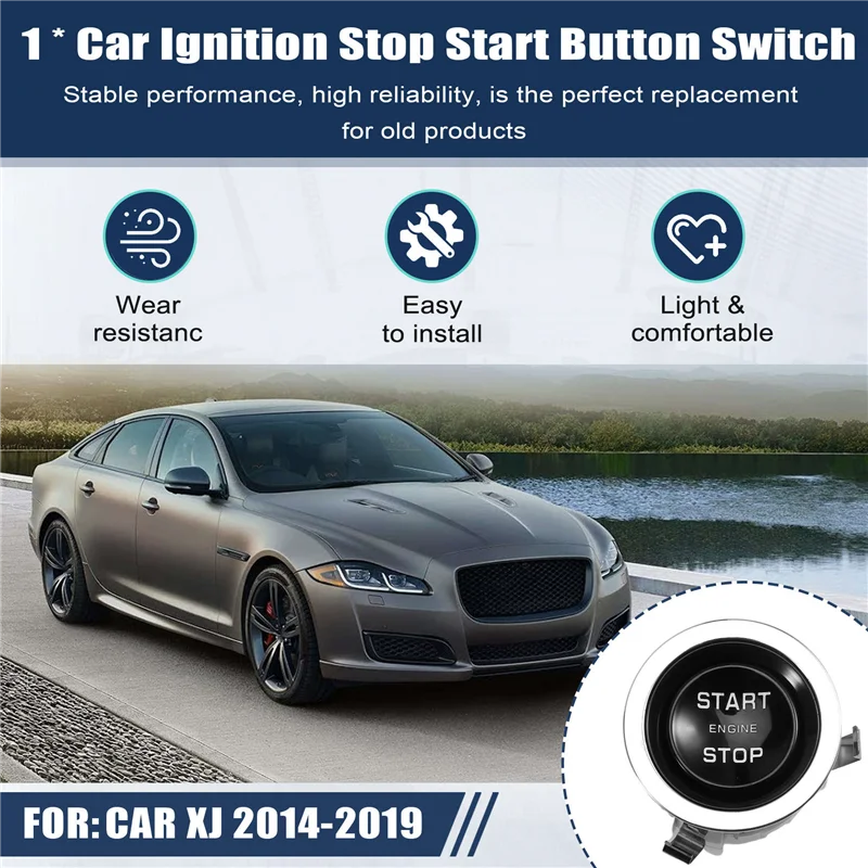N26R-Кнопка зажигания автомобиля C2D59751 для Jaguar XJ 2014-2019, переключатель запуска двигателя, одна кнопка запуска
N26R-Кнопка зажигания автомобиля C2D59751 для Jaguar XJ 2014-2019, переключатель запуска двигателя, одна кнопка запуска