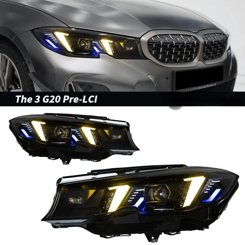 Suitable for 2019-2025 BMW G20/G28 headlight assemblies, retrofit with LED dual-color daytime running lights and turn signals.
Suitable for 2019-2025 BMW G20/G28 headlight assemblies, retrofit with LED dual-color daytime running lights and turn signals.