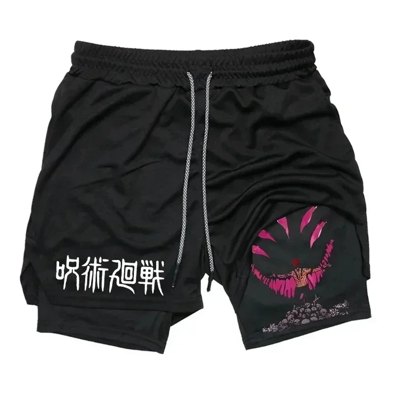 Men's sports shorts Jujutsu Kaisen anime pattern 2-in-1 compression shorts men's running sports shorts
Men's sports shorts Jujutsu Kaisen anime pattern 2-in-1 compression shorts men's running sports shorts