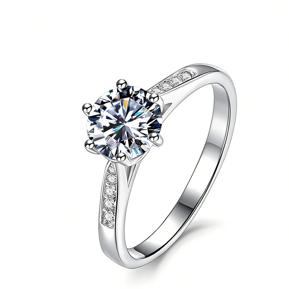 Seasons of Shine 1.5CT FG Color Round Moissanite Engagement Ring 925 Sterling Silver Women Solitaire Diamond Wedding Band Gift
Seasons of Shine 1.5CT FG Color Round Moissanite Engagement Ring 925 Sterling Silver Women Solitaire Diamond Wedding Band Gift