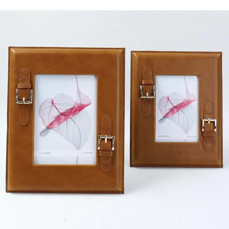 Brown Weave Leather Photo Frame Minimalist Frames for Pictures Desk Decoration Figures Portrait Framed Art Aesthetic Room Decor
Brown Weave Leather Photo Frame Minimalist Frames for Pictures Desk Decoration Figures Portrait Framed Art Aesthetic Room Decor