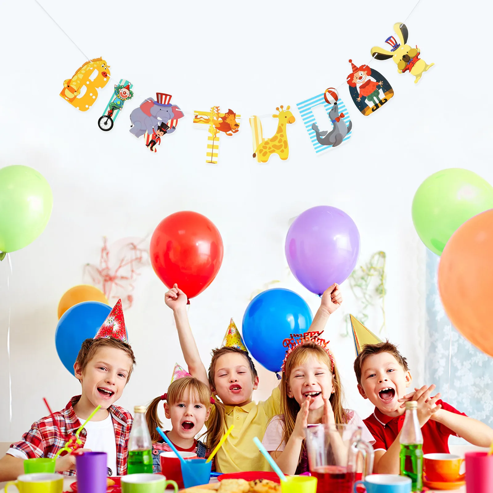 Birthday Banner Colorful Party Decorations Letter HAPPY Banners Paper Circus Theme Photo Backdrops Indoor Outdoor Birthday
Birthday Banner Colorful Party Decorations Letter HAPPY Banners Paper Circus Theme Photo Backdrops Indoor Outdoor Birthday