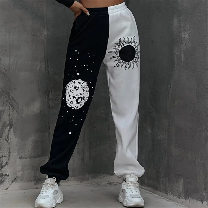 New Fashion Hip Hop Sun Moon Print Casual Winter Joggers Sweatpants Pants Women High Waist Loose Harajuku Streetwear Trousers
New Fashion Hip Hop Sun Moon Print Casual Winter Joggers Sweatpants Pants Women High Waist Loose Harajuku Streetwear Trousers