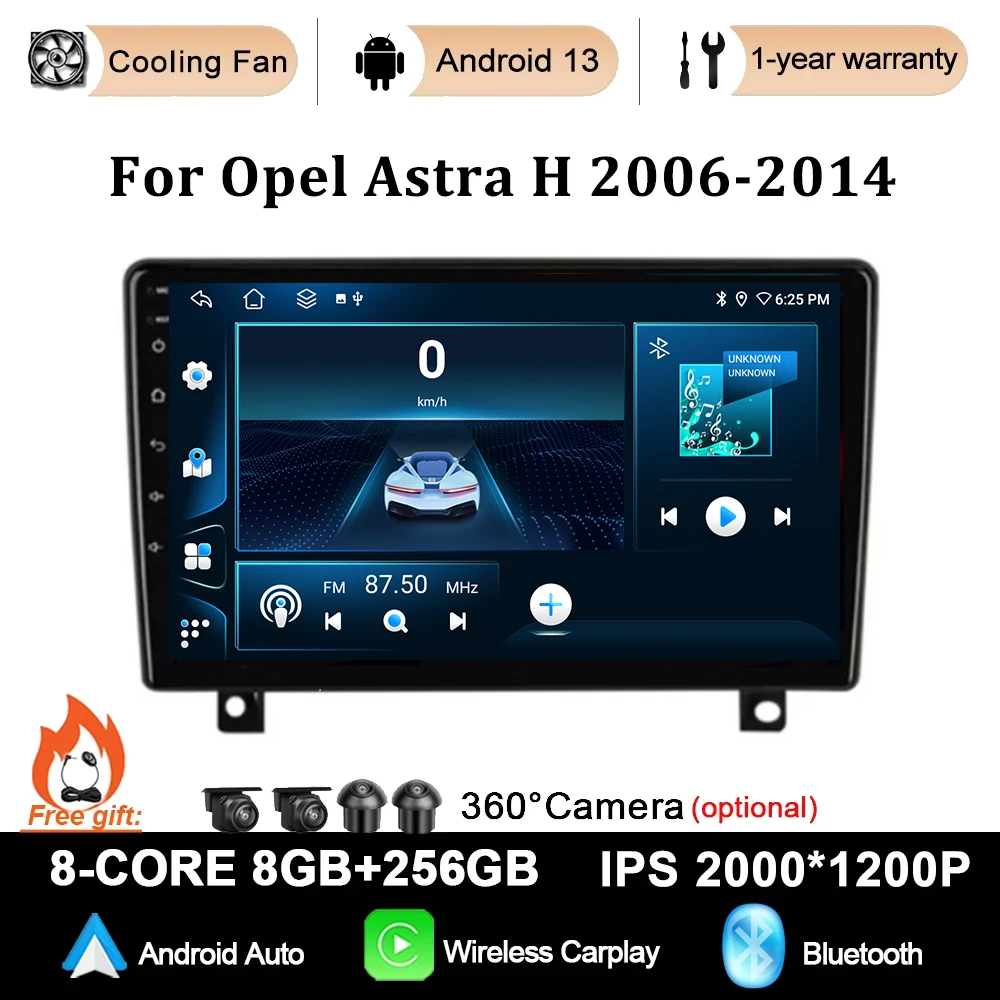 For Opel Astra H 2006-2014 Car Radio Multimedia Player Carplay Stereo DVD Auto radio 4G WIFI Android 13 GPS Navigator Screen
For Opel Astra H 2006-2014 Car Radio Multimedia Player Carplay Stereo DVD Auto radio 4G WIFI Android 13 GPS Navigator Screen