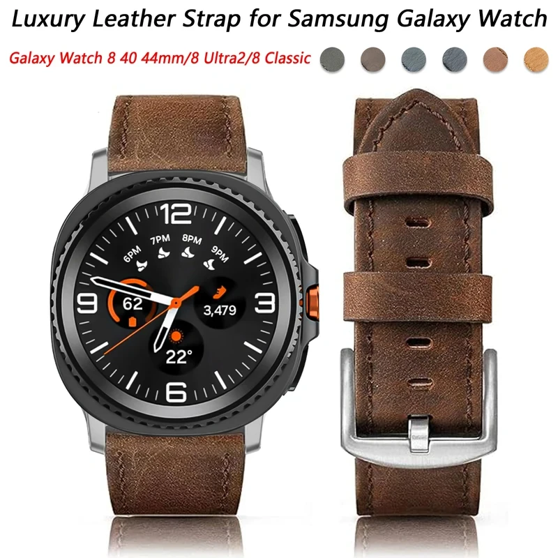 Leather strap for Samsung Galaxy Watch 8 Ultra2 Quick release strap fo r classic leather novice bracelet accessory
Leather strap for Samsung Galaxy Watch 8 Ultra2 Quick release strap fo r classic leather novice bracelet accessory