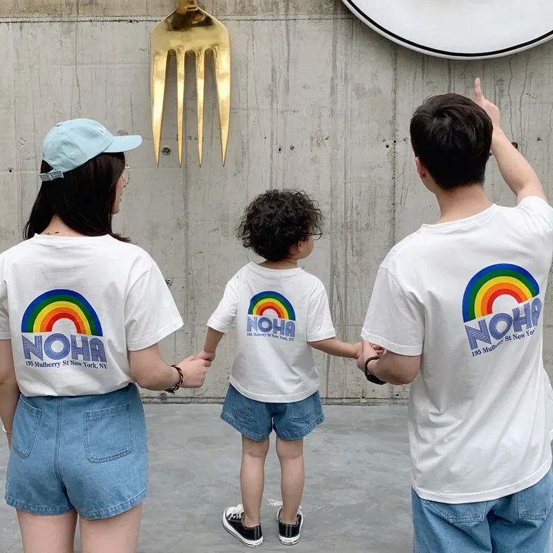 Family Matching t-Shirts Daughter And Mother Shirt Parent-Child Matching t-Shirt Kids White Short Sleeve Tee Dad Son Clothing
Family Matching t-Shirts Daughter And Mother Shirt Parent-Child Matching t-Shirt Kids White Short Sleeve Tee Dad Son Clothing