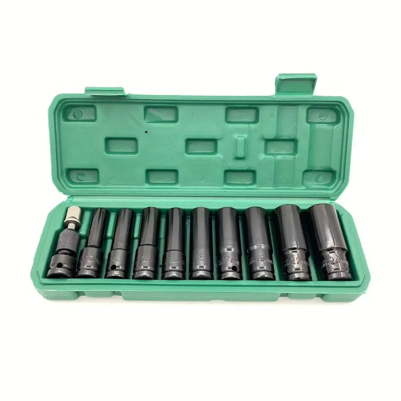 10Pcs 1/2 Drive Metric Impact Socket Set Universal Pneumatic Repair Tool Wrench Kit for Machine Repair Tools