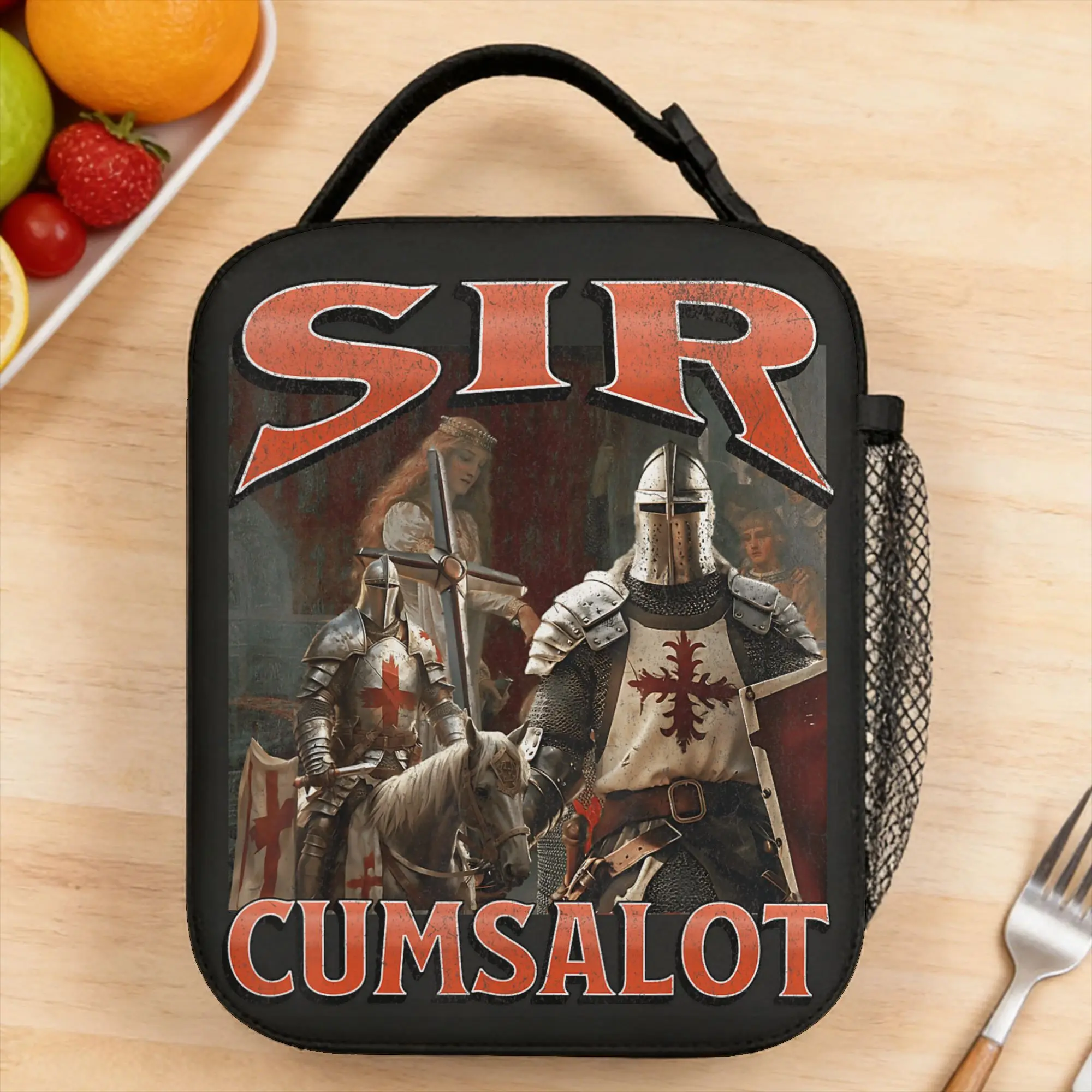 Забавная термосумка-холодильник Sir Cumsalot с мемом о рыцаре для детей, дизайнерская, эстетичная, портативная, из оксфордской ткани
Забавная термосумка-холодильник Sir Cumsalot с мемом о рыцаре для детей, дизайнерская, эстетичная, портативная, из оксфордской ткани