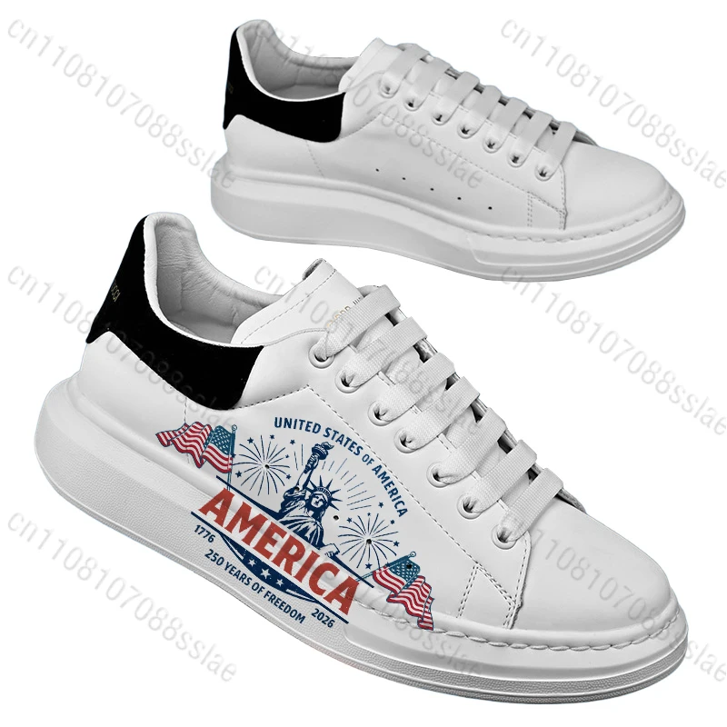 American Independence Day Patriotic Adult Men Women Teenager Non-slip Breathable Soft Sole Solid Color Trendy Casual Sneakers
American Independence Day Patriotic Adult Men Women Teenager Non-slip Breathable Soft Sole Solid Color Trendy Casual Sneakers