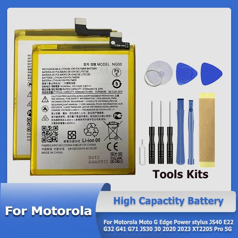 NF50 NG50 NH40 PD50 PG50 LS30 Battery For Motorola Moto G Edge Power stylus JS40 E22 G32 G41 G71 JS30 30 2020 2023 XT2205 Pro 5G
NF50 NG50 NH40 PD50 PG50 LS30 Battery For Motorola Moto G Edge Power stylus JS40 E22 G32 G41 G71 JS30 30 2020 2023 XT2205 Pro 5G