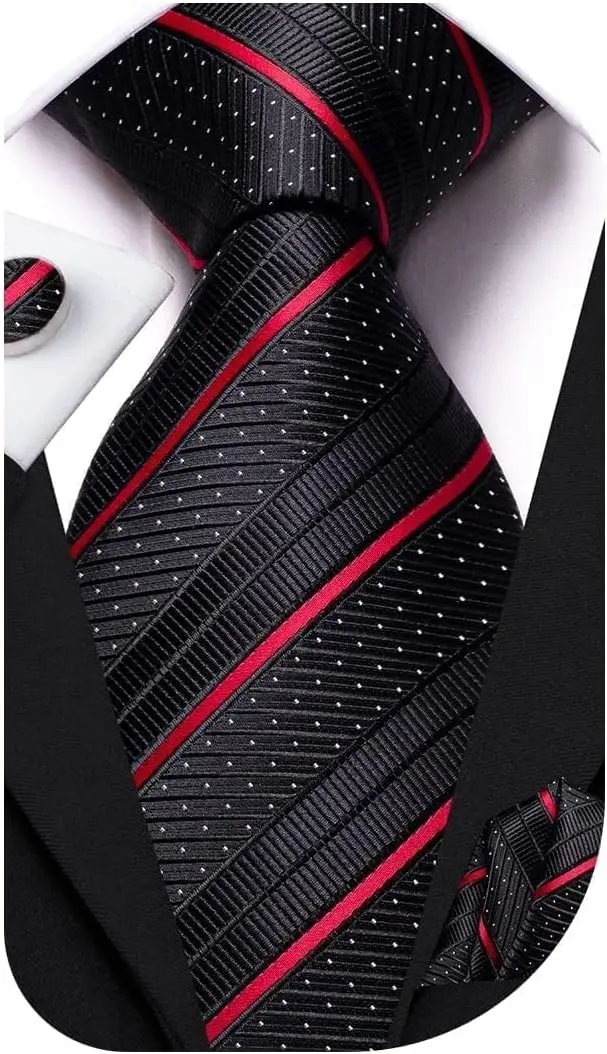 3PCS Silk Tie Set: Paisley & Striped Necktie, Pocket Square, Cufflinks for Men Wedding Party
3PCS Silk Tie Set: Paisley & Striped Necktie, Pocket Square, Cufflinks for Men Wedding Party