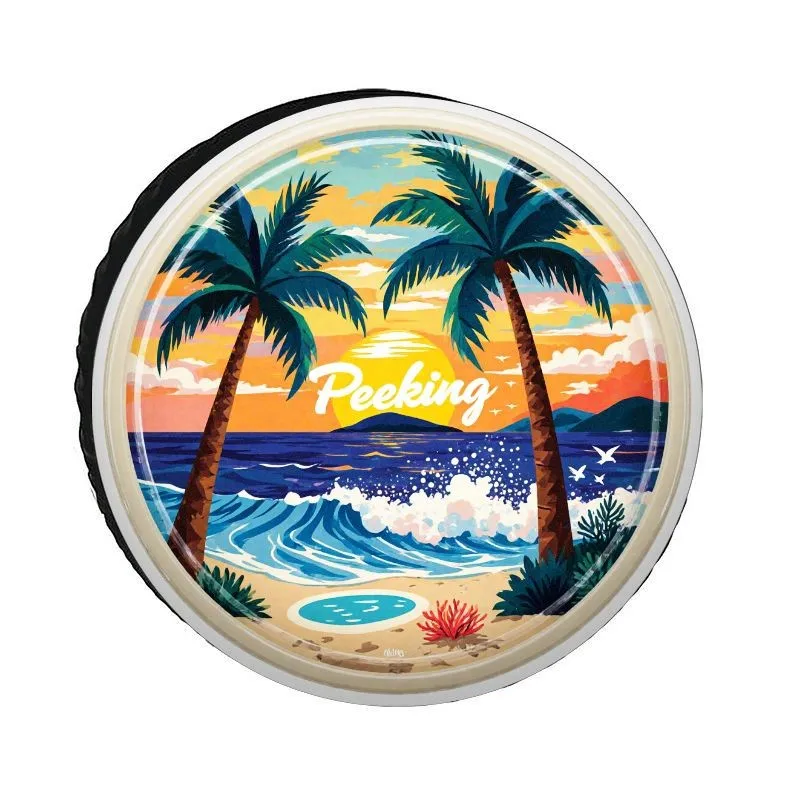 Tropical Beach Sunset Tire Cover Polyester Fiber Dust Protection Summer Vacation Spare Tire Protector
Tropical Beach Sunset Tire Cover Polyester Fiber Dust Protection Summer Vacation Spare Tire Protector