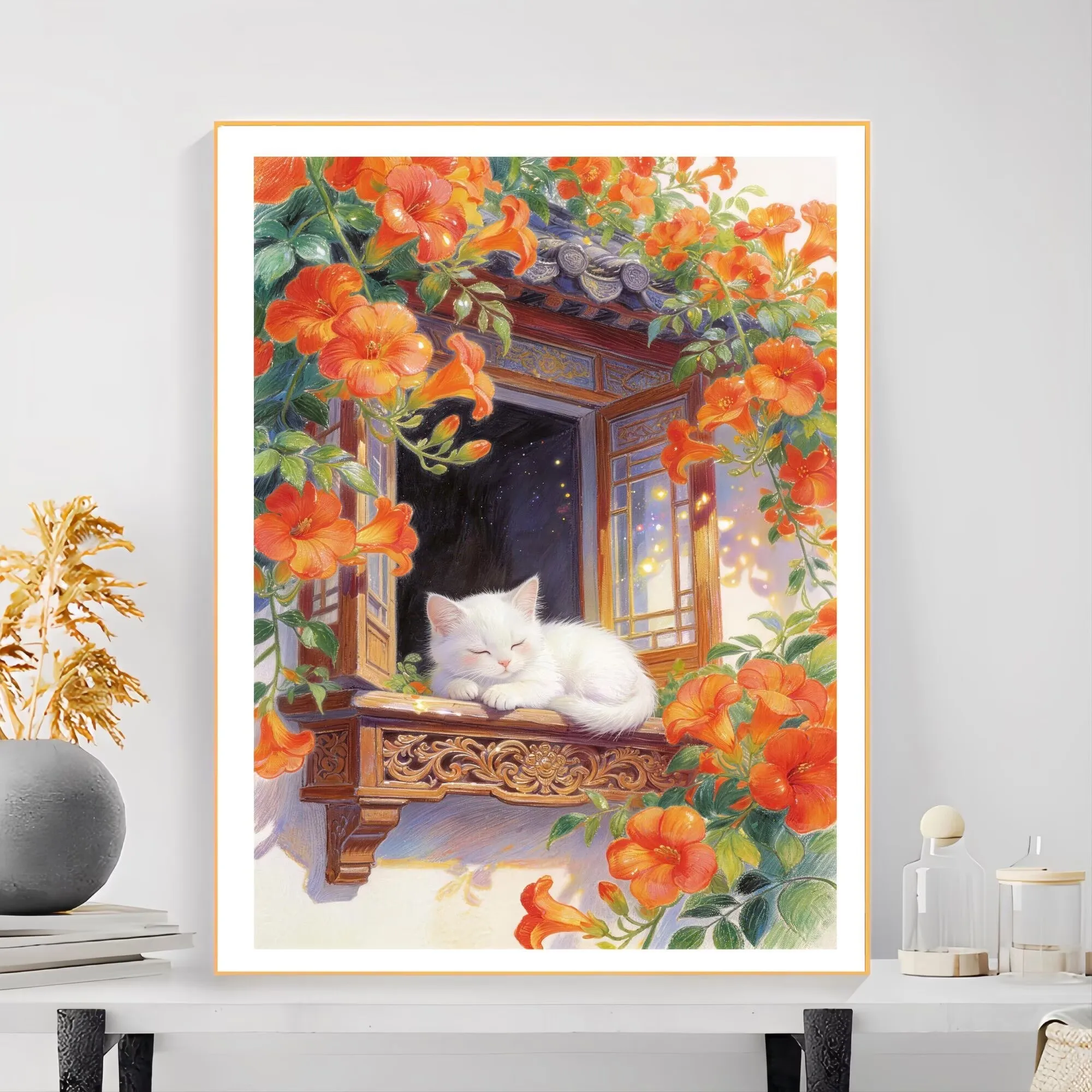 Sleeping Cat DIY Cross Stitch Kit 9CT 11CT Embroidery Chinese Style Printed Designs Needlework Set for Home Crafts
Sleeping Cat DIY Cross Stitch Kit 9CT 11CT Embroidery Chinese Style Printed Designs Needlework Set for Home Crafts