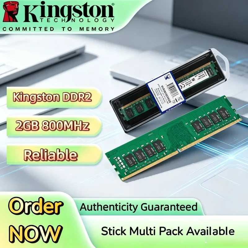 Kingston PC2-6400 DDR2 Desktop Memoria 2GB 800MHz Standard Desktop RAM Stick Multi Pack Available Durable Performance Reliable
Kingston PC2-6400 DDR2 Desktop Memoria 2GB 800MHz Standard Desktop RAM Stick Multi Pack Available Durable Performance Reliable