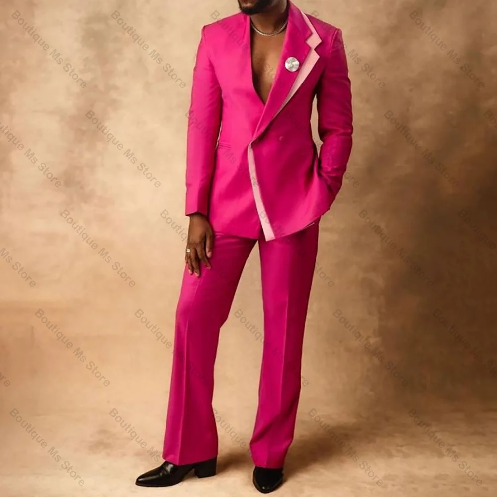 New Fashion Pink Double Breasted Men Suit Two Pieces(Jacket+Pants) Outfits Casual Party Prom Wedding Set
New Fashion Pink Double Breasted Men Suit Two Pieces(Jacket+Pants) Outfits Casual Party Prom Wedding Set