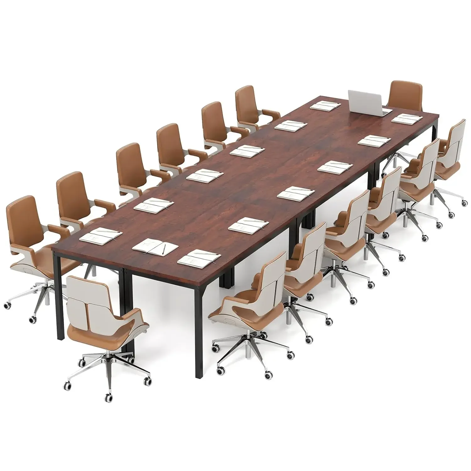 Rectangular Conference Table Set Heavy-Duty Metal Frame Large Tabletop Home Office Meeting Room 6pcs, Custom
Rectangular Conference Table Set Heavy-Duty Metal Frame Large Tabletop Home Office Meeting Room 6pcs, Custom