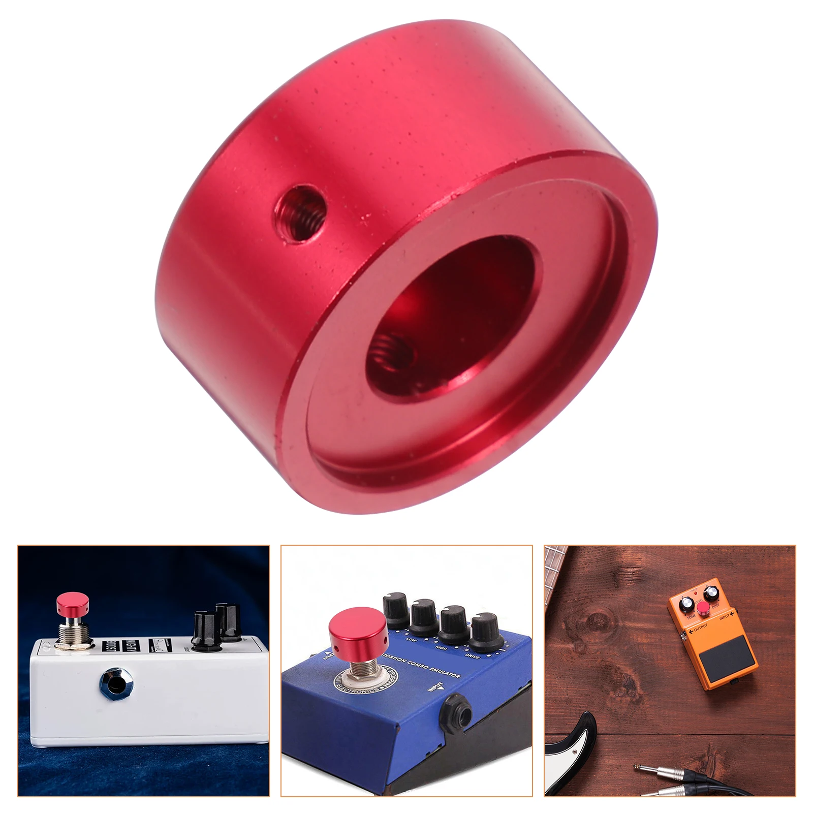 1 set Red Guitar Effects Pedal Footswitch Toppers Metal Caps Durable Reusable Compact Design Aluminum Cover Included
1 set Red Guitar Effects Pedal Footswitch Toppers Metal Caps Durable Reusable Compact Design Aluminum Cover Included