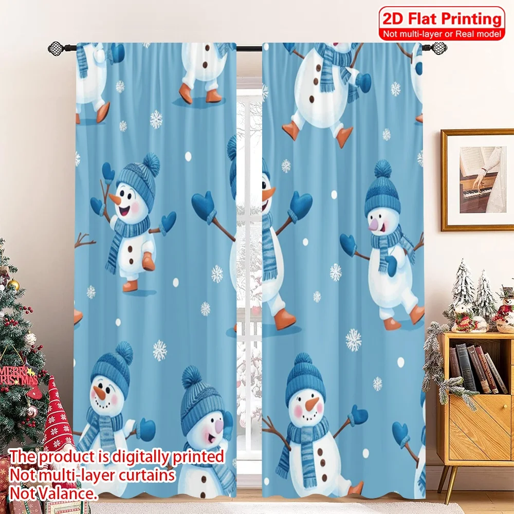 2pcs 2D flat printing Christmas Curtains Cute Snowmen Winter Mittens Polyester Without Electricity Birthday Party for Holiday
2pcs 2D flat printing Christmas Curtains Cute Snowmen Winter Mittens Polyester Without Electricity Birthday Party for Holiday