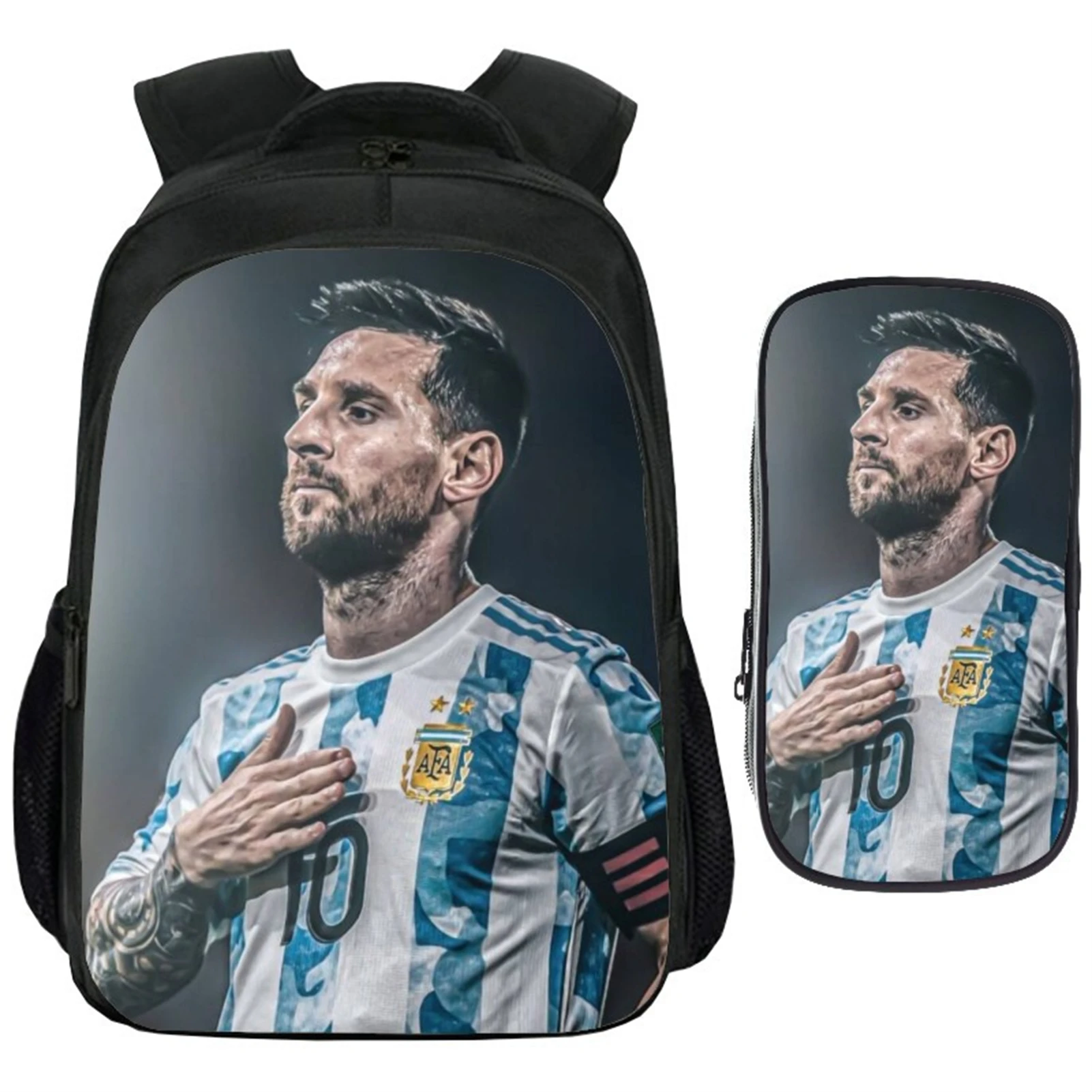 Kid Child Football Star Classic Backpack Mes-si Lightweight Rucksack-Multifunctional Bookbag and Pencil Box Set for School
Kid Child Football Star Classic Backpack Mes-si Lightweight Rucksack-Multifunctional Bookbag and Pencil Box Set for School