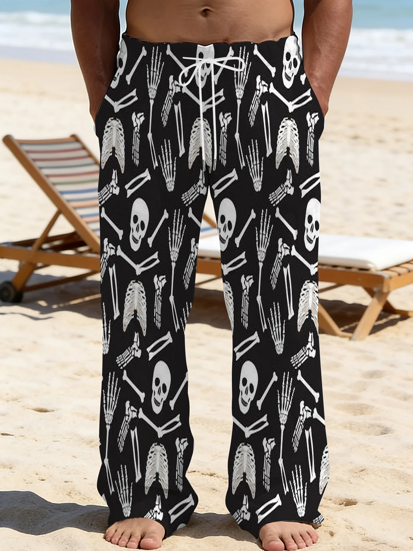 2026 Men's Printed Straight Leg Pants Abstract Wave Pattern Drawstring Waist Loose Fit Summer Beach Casual Lightweight Pants
2026 Men's Printed Straight Leg Pants Abstract Wave Pattern Drawstring Waist Loose Fit Summer Beach Casual Lightweight Pants